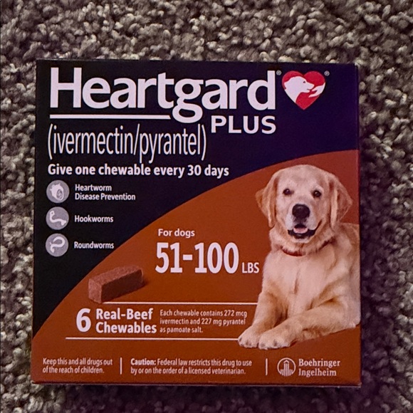 Heartgard Plus Other - Heartgard Plus Chew for Dogs, 51-100 lbs, 6 Chews (6-mos. supply)